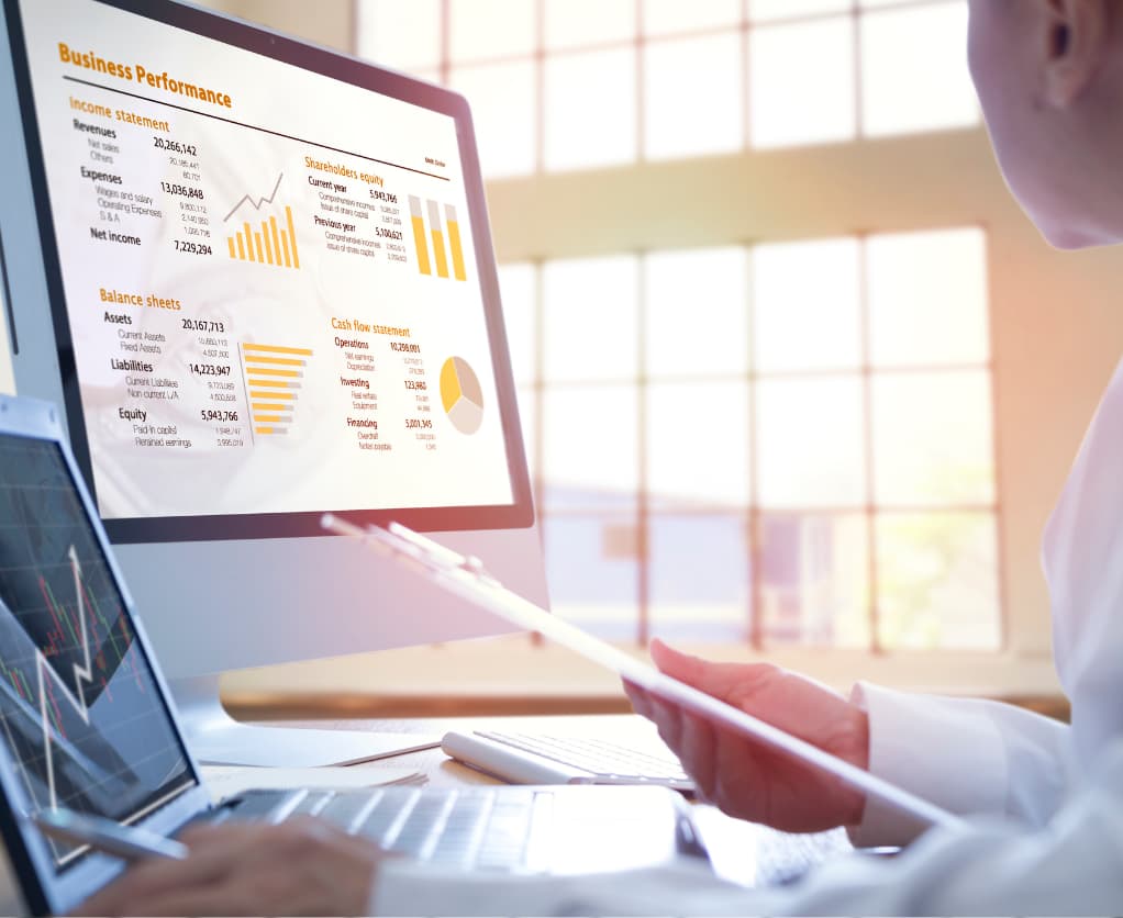 Data analysis on laptop