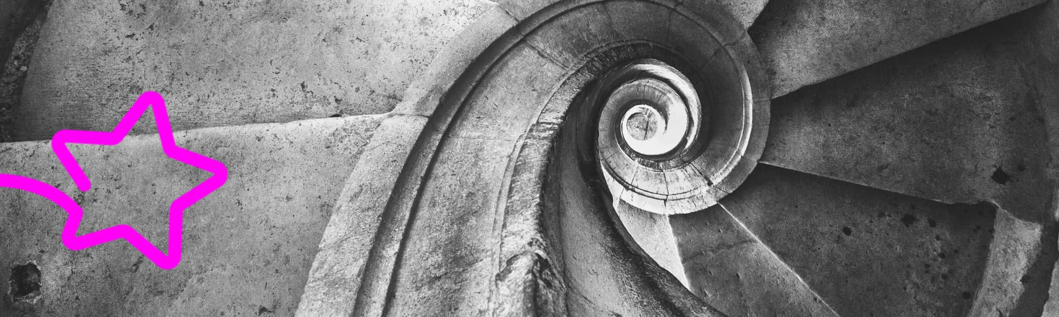 Staircase in the form of the golden ratio