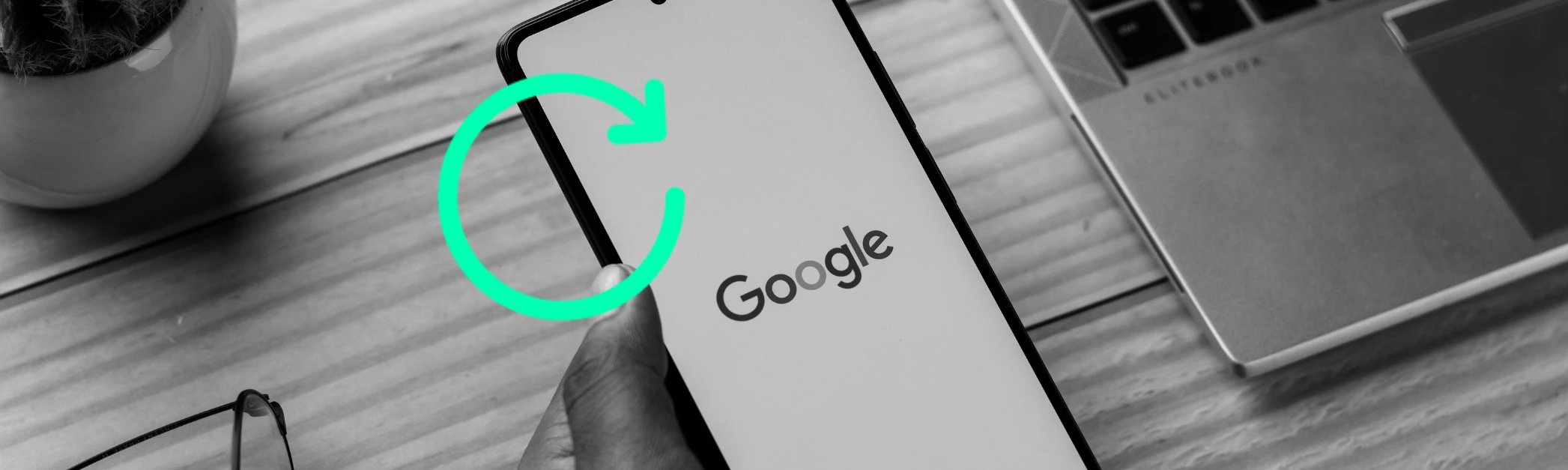 Screen with Google search engine