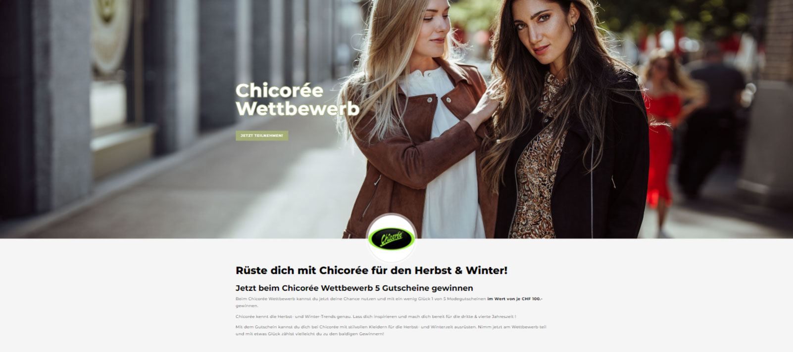 Chicoree-Leadgenerierung-Landingpage