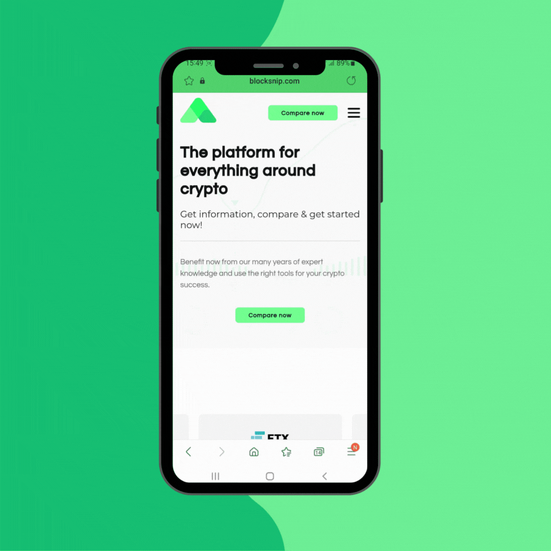 Blocksnip Mobile Website, ONELINE