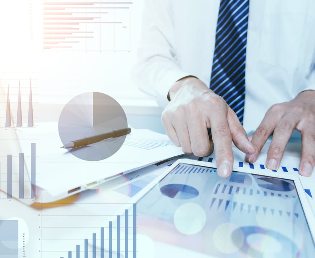 Statistiken auf Tablet - Newsletter Reporting