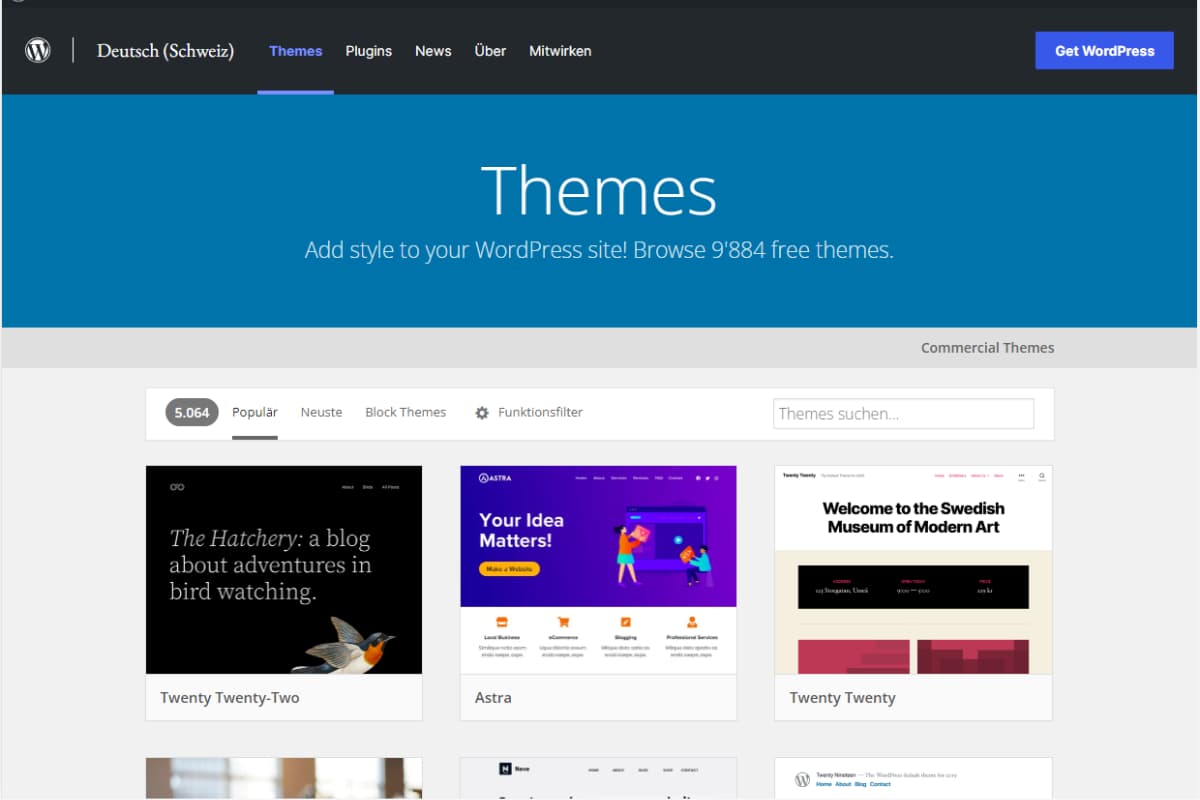 Design & Themes für eine Webseite | ONELINE