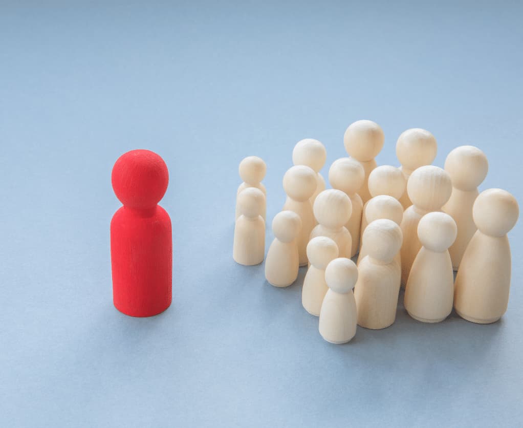 Lead Generierung Verteilung Menschenmenge