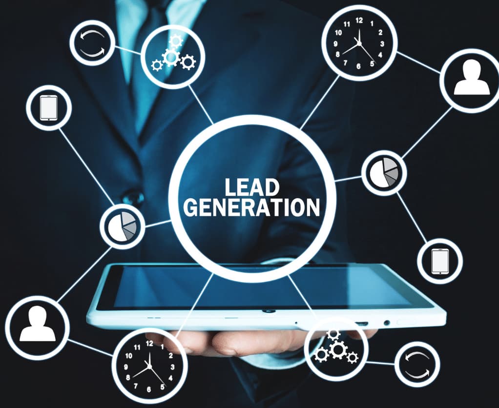Lead generation tablet icon image