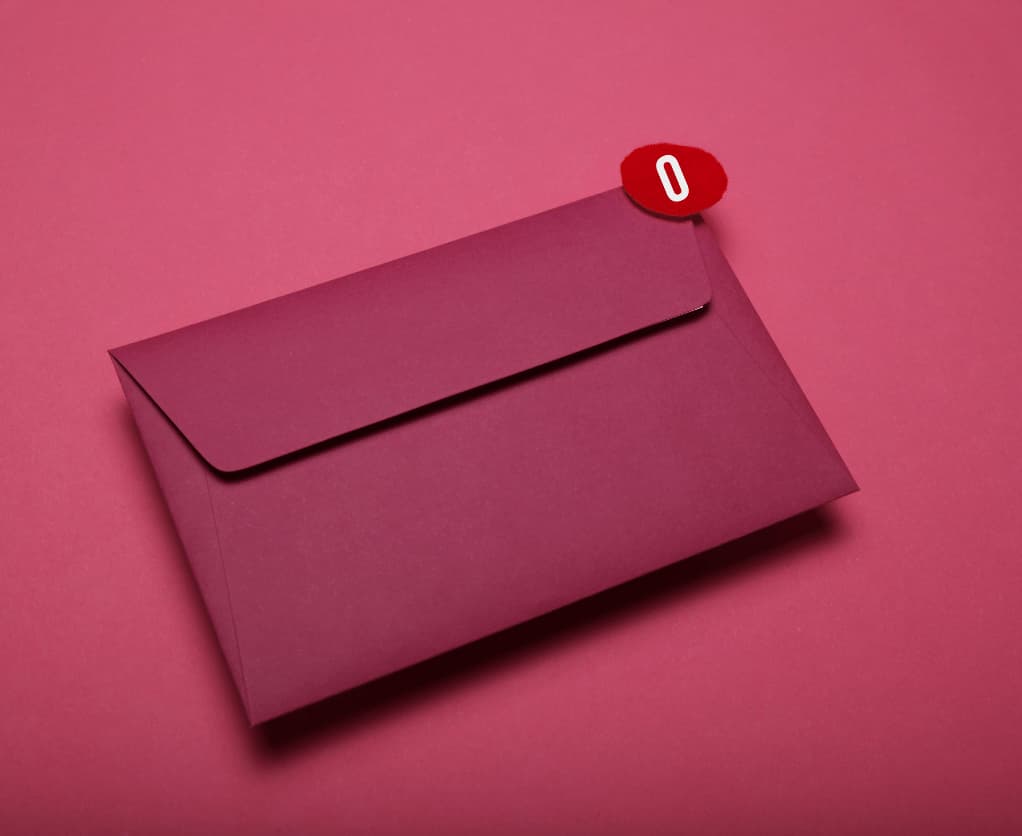 Newsletter Marketing leeres Postfach