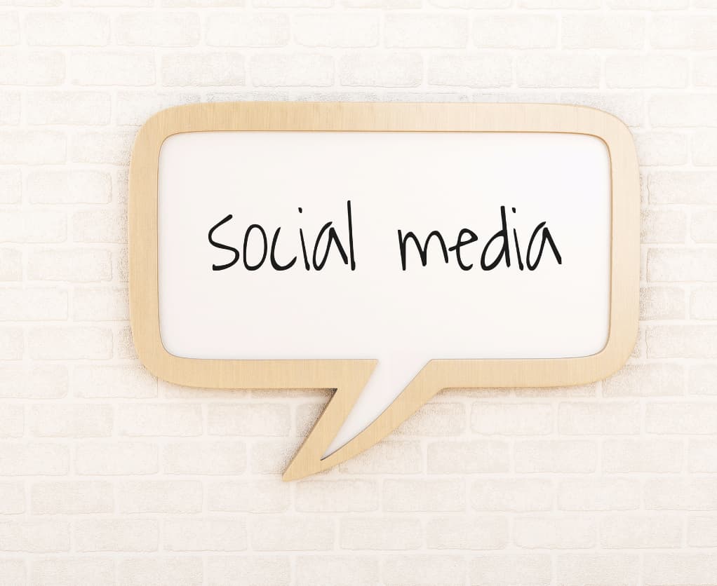 Social Media Sprechblase