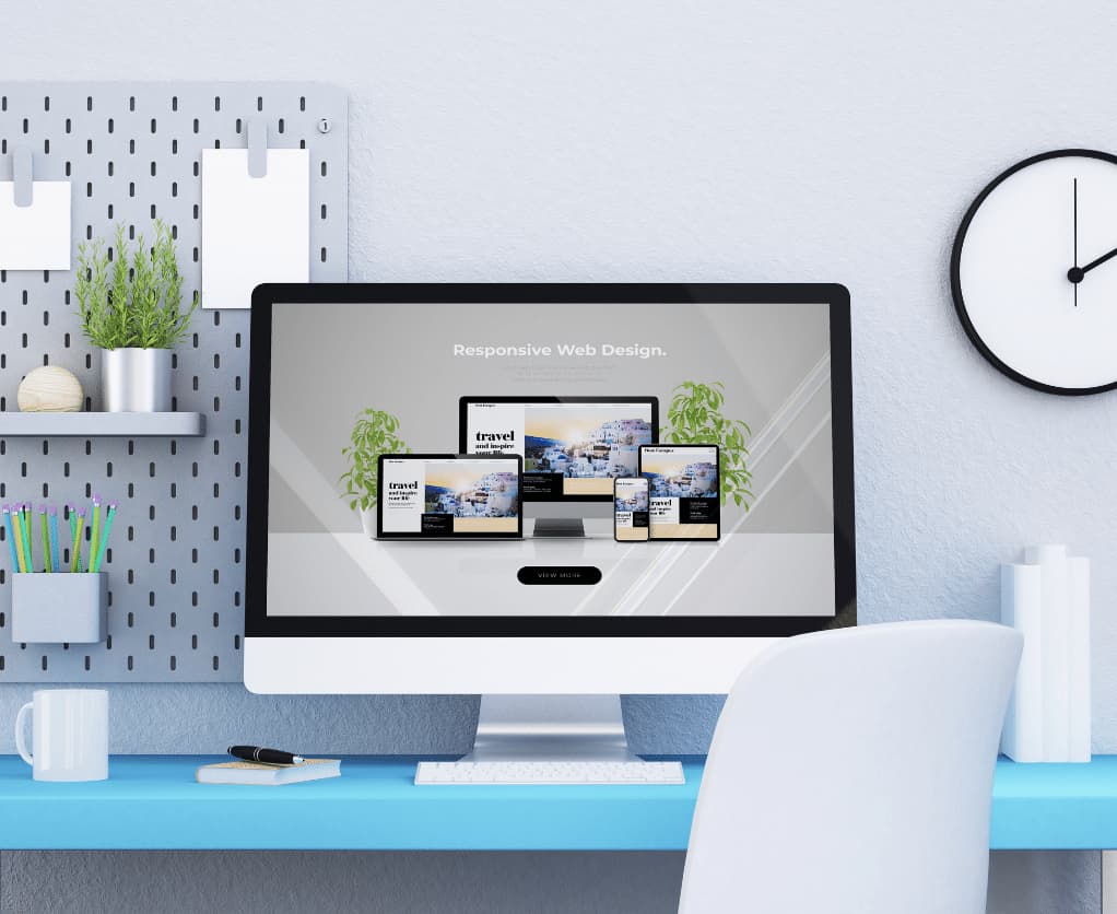 Web Designing Workplace Mockups
