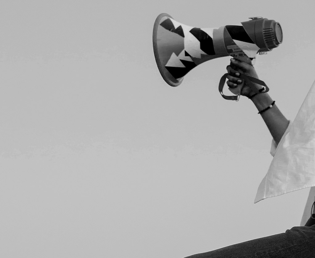 Hand hält Megaphone - Google Ads