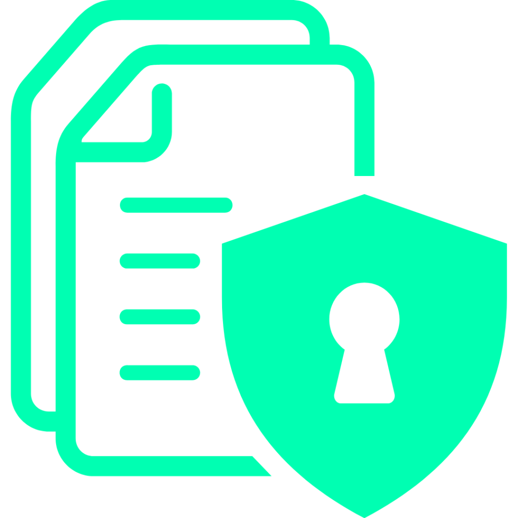 Data protection icon green