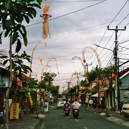 Strasse in Bali