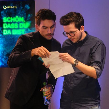 Luca und Sami beim Kinoevent