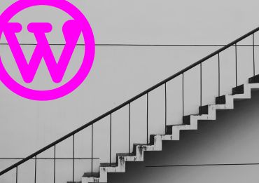 Treppe und WordPress Logo
