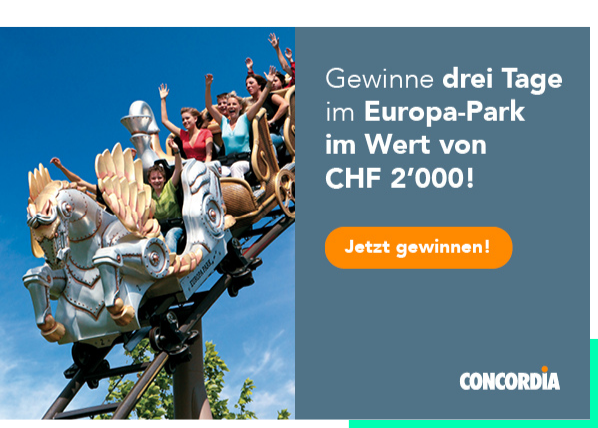 Concordia Win4Win Kampagne 2025 Europapark-Gutschein