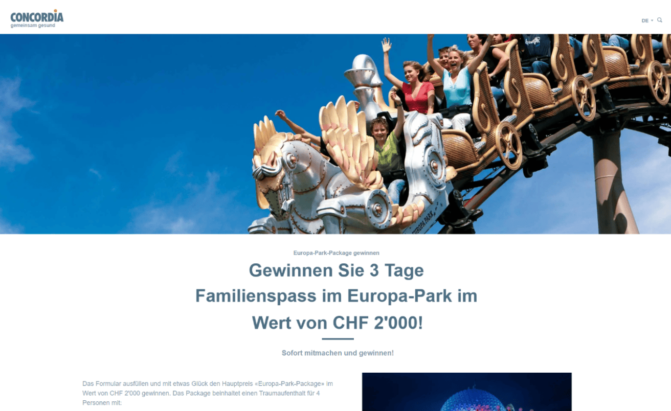 Concordia Win4Win Gewinnspiel