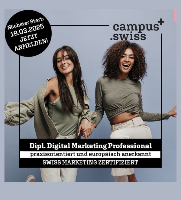 Campus.swiss Lehrgänge Kampagne Google Ads & Social Media