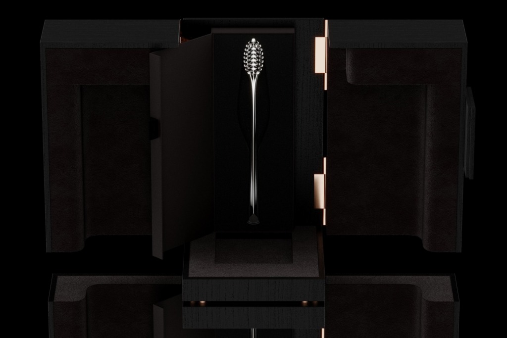 Aurmel Gold Honig verpackung mit löffel