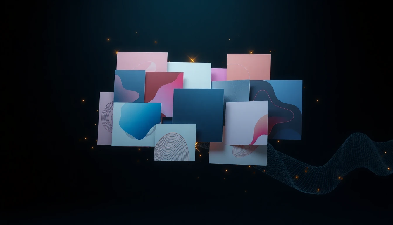 Mood Board - Abstrakte Visualisierung des Konzepts