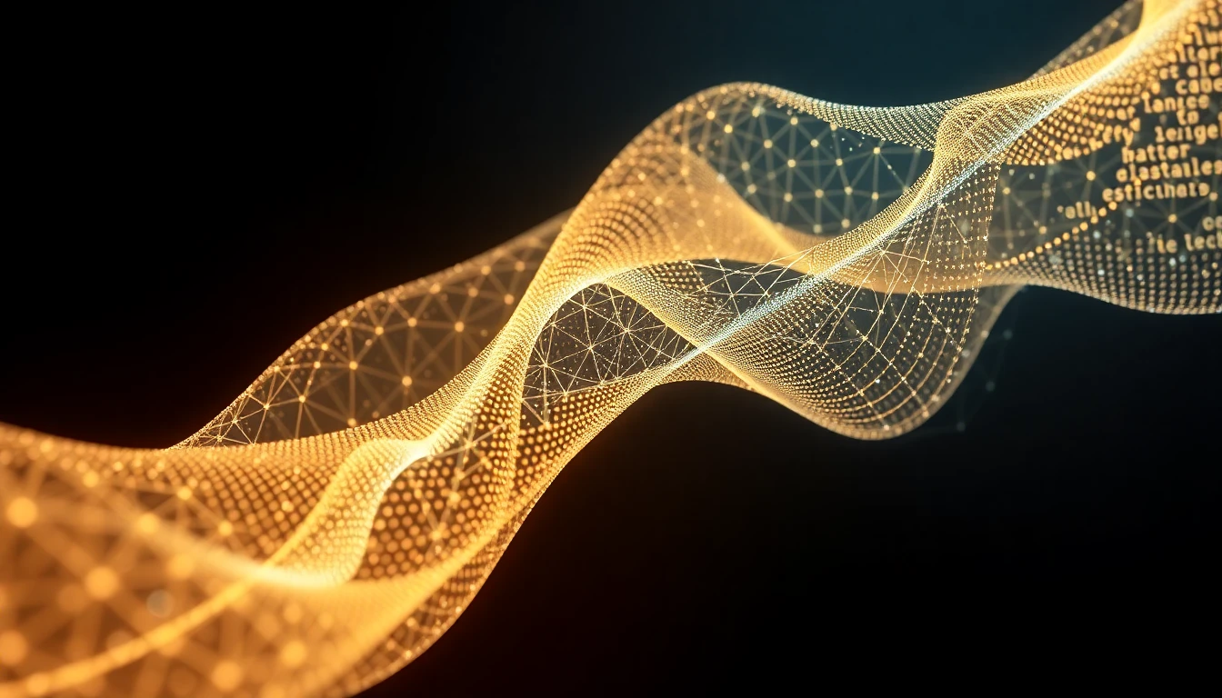 Abstrakte Darstellung von Natural Language Processing